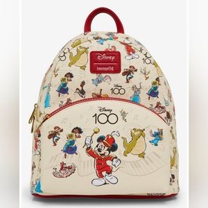 Loungefly Disney 100 Mickey Mouse & Band Mini Backpack Stitch Tinkerbell Dumbo